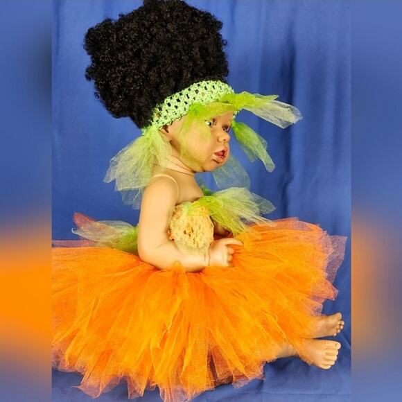 BLACK FRIDAY SALE -Tutu Dress And Headband Set NWT Size NB - 6 Months Lil Punkin - Picture 4 of 9